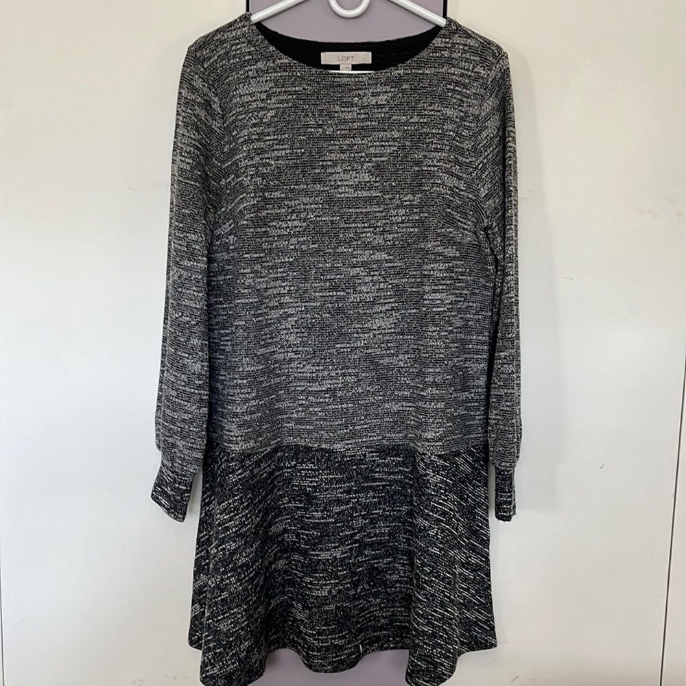 Loft Grey dress, Size Large